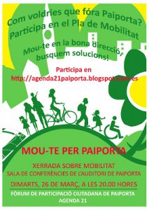 Més informació sobre l'article Xerrada sobre mobilitat a Paiporta