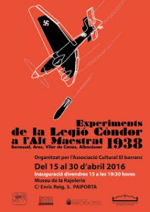 Més informació sobre l'article – Exposició “ Experiments de la Legió Còndor a l’Alt Maestrat 1938, Benassal, Ares, Vilar de Canes i Albocàsser