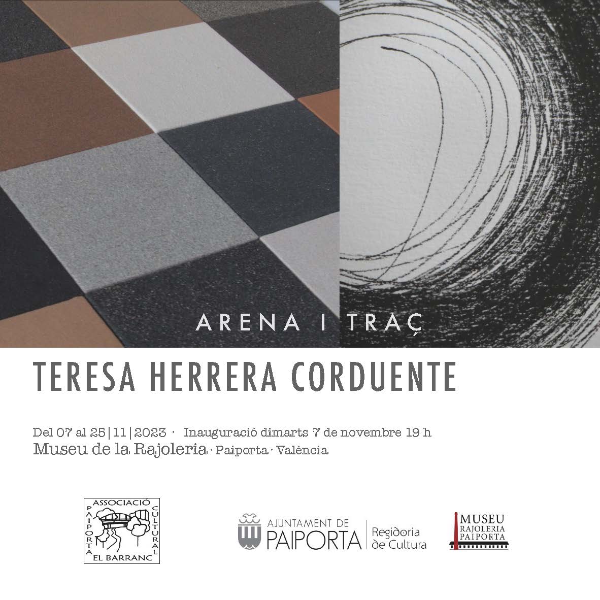 Més informació sobre l'article EXPOSICIÓ DE TERESA HERRERA CORDUENTE. ARENA I TRAÇ