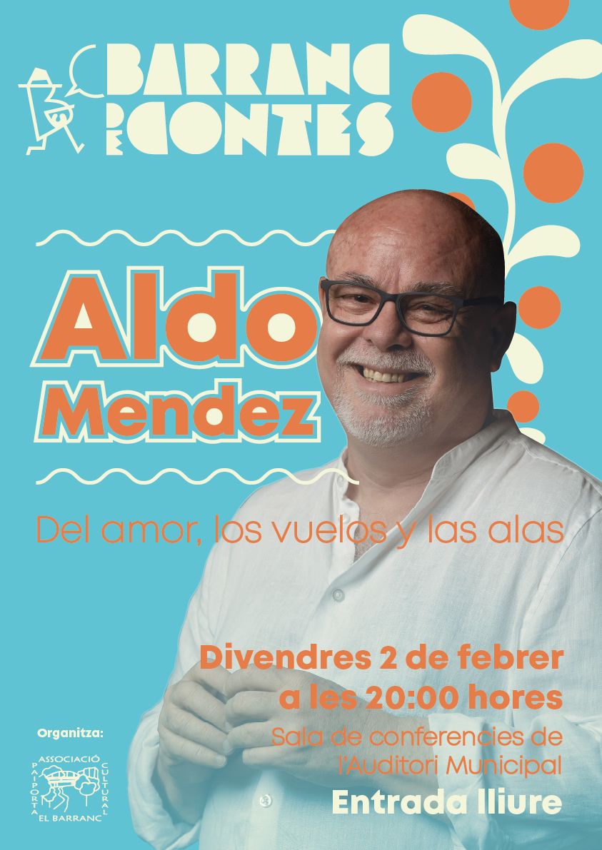Més informació sobre l'article Sessió de narració oral amb Aldo Mendez: “Del amor, los vuelos y las alas”