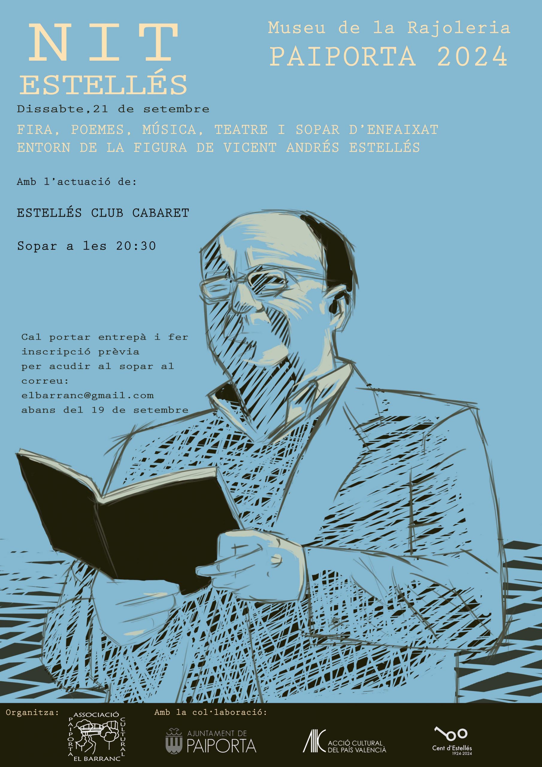 Més informació sobre l'article Cent anys d’Estellés. Fira i sopar amb música, teatre, parades i poesia